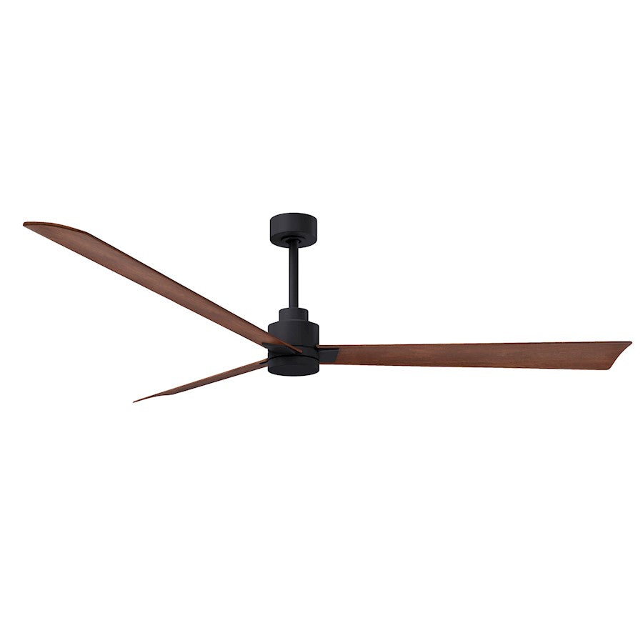 Matthews Fans Alessandra 72in 3-Blade Ceiling Fan | Transitional Textured Bronze and Walnut ABS | Great Room & Patio | Model AK-TB-WN-72