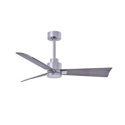 Matthews Fans Alessandra 42in 3-Blade Ceiling Fan | Transitional Textured Bronze and Walnut ABS | Bedroom & Living Room | Model AK-TB-WN-42