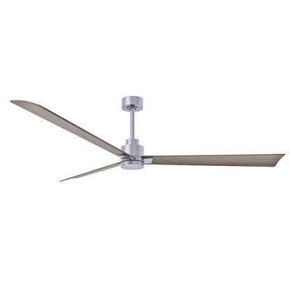 Matthews Fans Alessandra 72in 3-Blade Ceiling Fan | Transitional Textured Bronze and Walnut ABS | Great Room & Patio | Model AK-TB-WN-72
