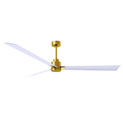 Matthews Fans Alessandra 72in 3-Blade Ceiling Fan | Transitional Textured Bronze and Walnut ABS | Great Room & Patio | Model AK-TB-WN-72