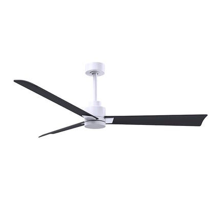 Matthews Fans Alessandra 56in 3-Blade Ceiling Fan | Transitional Textured Bronze and Walnut ABS | Bedroom & Living Room | Model AK-TB-WN-56