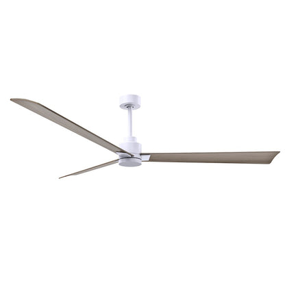 Matthews Fans Alessandra 72in 3-Blade Ceiling Fan | Transitional Textured Bronze and Walnut ABS | Great Room & Patio | Model AK-TB-WN-72