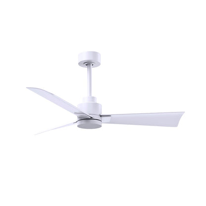Matthews Fans Alessandra 42in 3-Blade Ceiling Fan | Transitional Textured Bronze and Walnut ABS | Bedroom & Living Room | Model AK-TB-WN-42