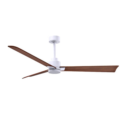 Matthews Fans Alessandra 56in 3-Blade Ceiling Fan | Transitional Textured Bronze and Walnut ABS | Bedroom & Living Room | Model AK-TB-WN-56