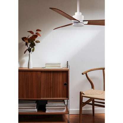 Matthews Fans Alessandra 56in 3-Blade Ceiling Fan | Transitional Textured Bronze and Walnut ABS | Bedroom & Living Room | Model AK-TB-WN-56
