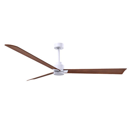 Matthews Fans Alessandra 72in 3-Blade Ceiling Fan | Transitional Textured Bronze and Walnut ABS | Great Room & Patio | Model AK-TB-WN-72