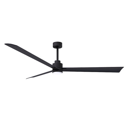 Matthews Fans Alessandra 72in 3-Blade Ceiling Fan | Transitional Textured Bronze and Walnut ABS | Living Room & Covered Patio | Model AKLK-TB-WN-72