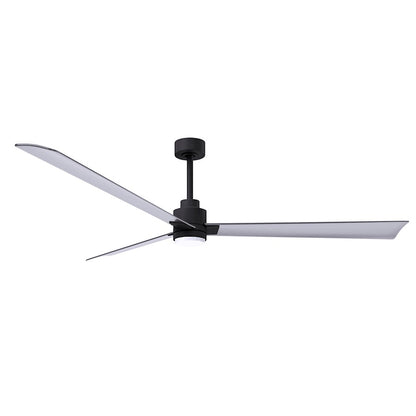Matthews Fans Alessandra 72in 3-Blade Ceiling Fan | Transitional Textured Bronze and Walnut ABS | Living Room & Covered Patio | Model AKLK-TB-WN-72