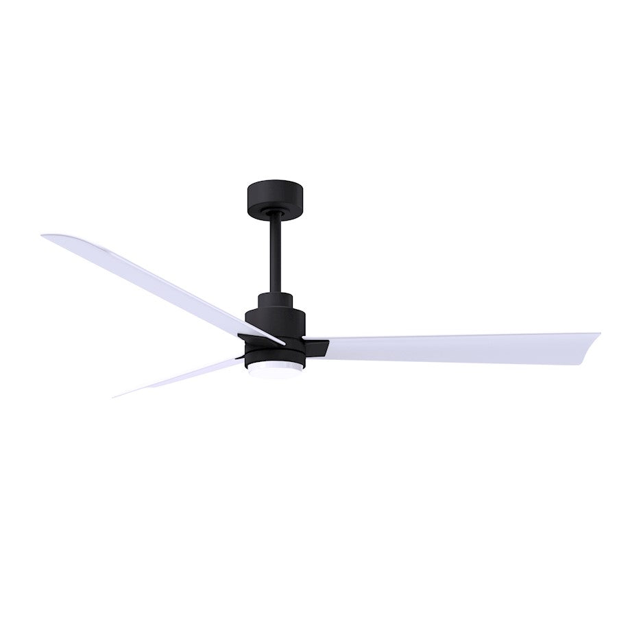 Matthews Fans Alessandra 56in 1-Light Ceiling Fan | Transitional Textured Bronze and Walnut ABS Blades | Living Room & Bedroom | Model AKLK-TB-WN-56