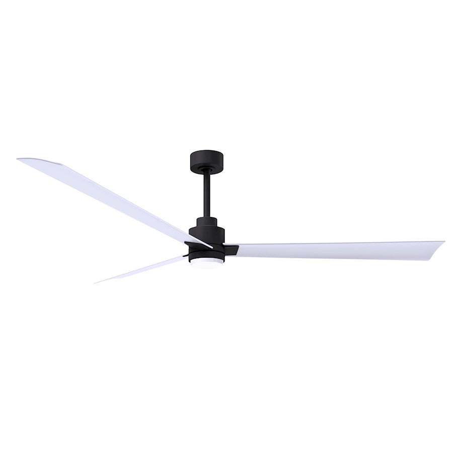 Matthews Fans Alessandra 72in 3-Blade Ceiling Fan | Transitional Textured Bronze and Walnut ABS | Living Room & Covered Patio | Model AKLK-TB-WN-72