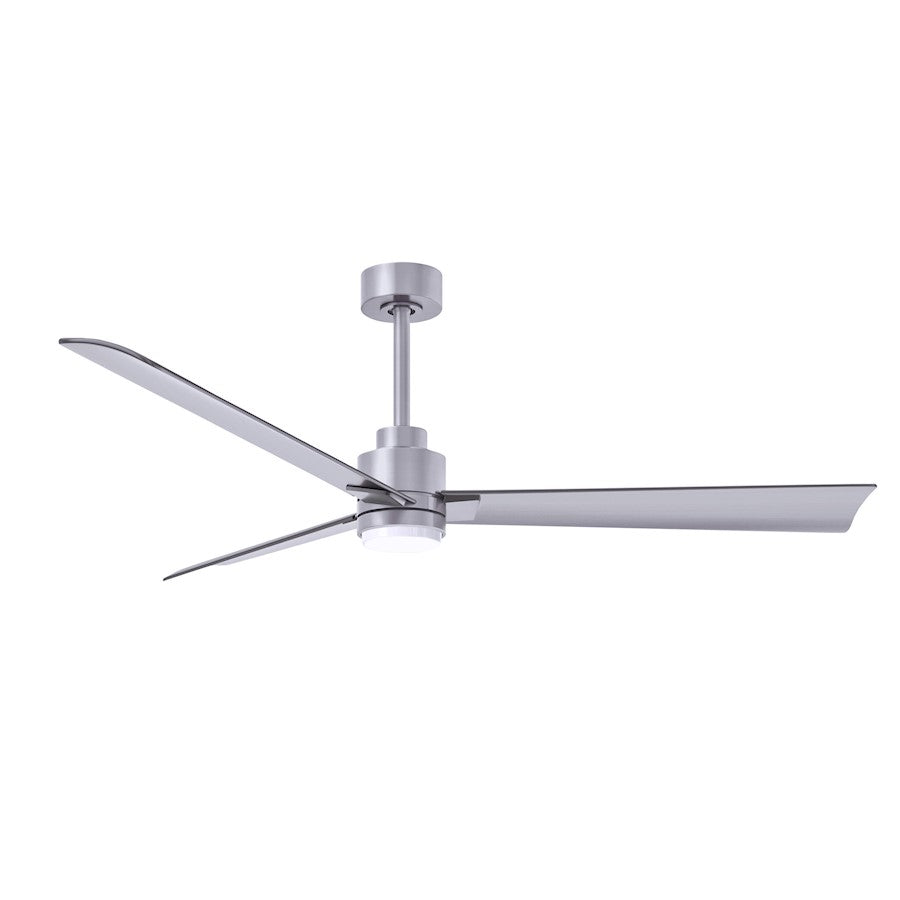 Matthews Fans Alessandra 56in 1-Light Ceiling Fan | Transitional Textured Bronze and Walnut ABS Blades | Living Room & Bedroom | Model AKLK-TB-WN-56