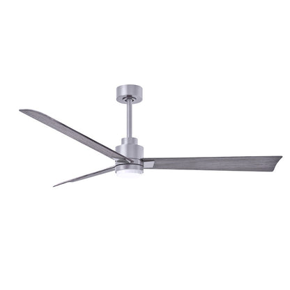 Matthews Fans Alessandra 56in 1-Light Ceiling Fan | Transitional Textured Bronze and Walnut ABS Blades | Living Room & Bedroom | Model AKLK-TB-WN-56