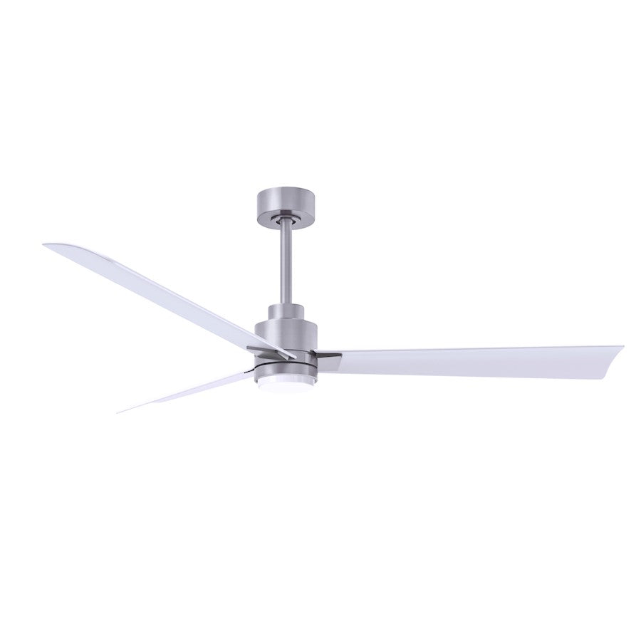 Matthews Fans Alessandra 56in 1-Light Ceiling Fan | Transitional Textured Bronze and Walnut ABS Blades | Living Room & Bedroom | Model AKLK-TB-WN-56