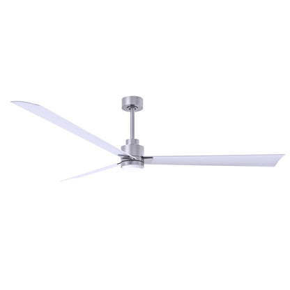 Matthews Fans Alessandra 72in 3-Blade Ceiling Fan | Transitional Textured Bronze and Walnut ABS | Living Room & Covered Patio | Model AKLK-TB-WN-72
