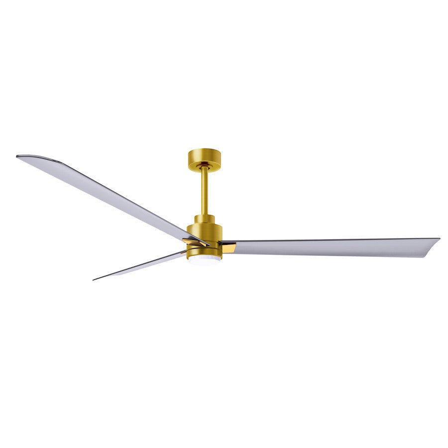 Matthews Fans Alessandra 72in 3-Blade Ceiling Fan | Transitional Textured Bronze and Walnut ABS | Living Room & Covered Patio | Model AKLK-TB-WN-72