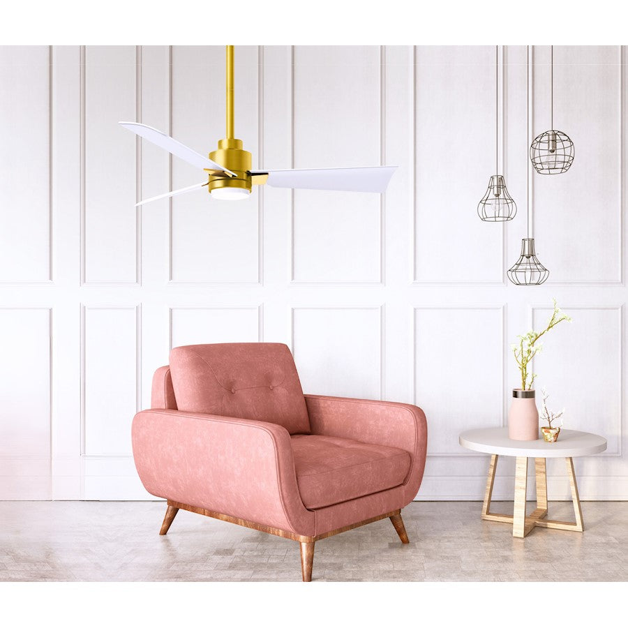 Matthews Fans Alessandra 42in 1-Light Ceiling Fan | Transitional Textured Bronze and Walnut ABS Blades | Bedroom & Office | Model AKLK-TB-WN-42