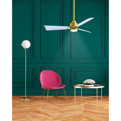 Matthews Fans Alessandra 56in 1-Light Ceiling Fan | Transitional Textured Bronze and Walnut ABS Blades | Living Room & Bedroom | Model AKLK-TB-WN-56