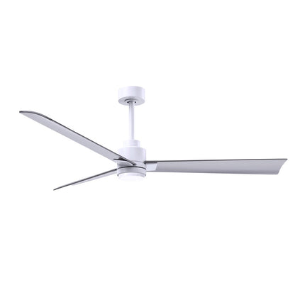 Matthews Fans Alessandra 56in 1-Light Ceiling Fan | Transitional Textured Bronze and Walnut ABS Blades | Living Room & Bedroom | Model AKLK-TB-WN-56
