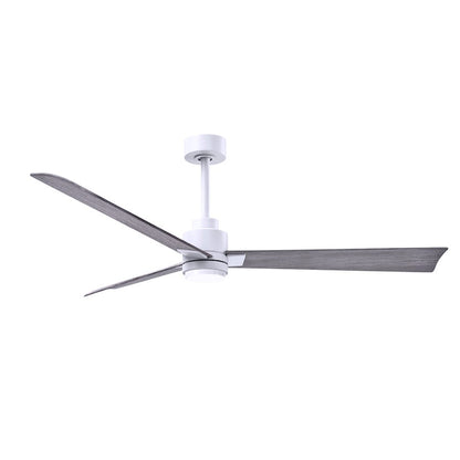 Matthews Fans Alessandra 56in 1-Light Ceiling Fan | Transitional Textured Bronze and Walnut ABS Blades | Living Room & Bedroom | Model AKLK-TB-WN-56