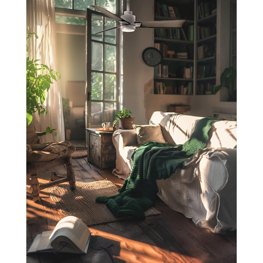 Matthews Fans Alessandra 56in 1-Light Ceiling Fan | Transitional Textured Bronze and Walnut ABS Blades | Living Room & Bedroom | Model AKLK-TB-WN-56
