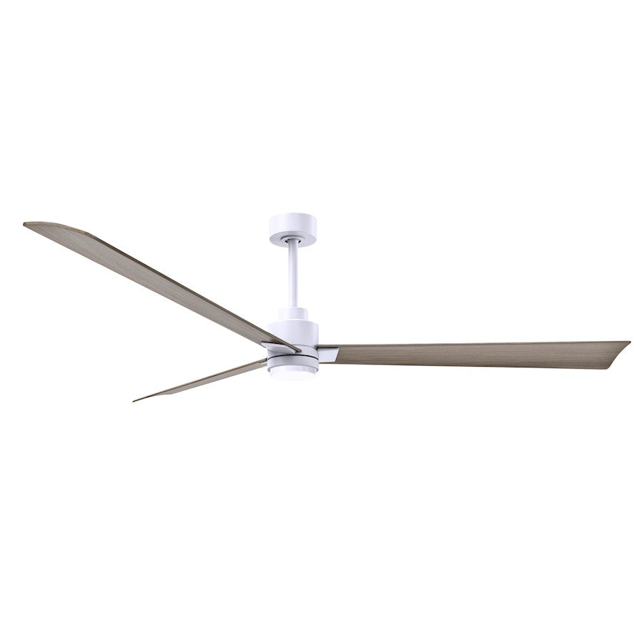 Matthews Fans Alessandra 72in 3-Blade Ceiling Fan | Transitional Textured Bronze and Walnut ABS | Living Room & Covered Patio | Model AKLK-TB-WN-72