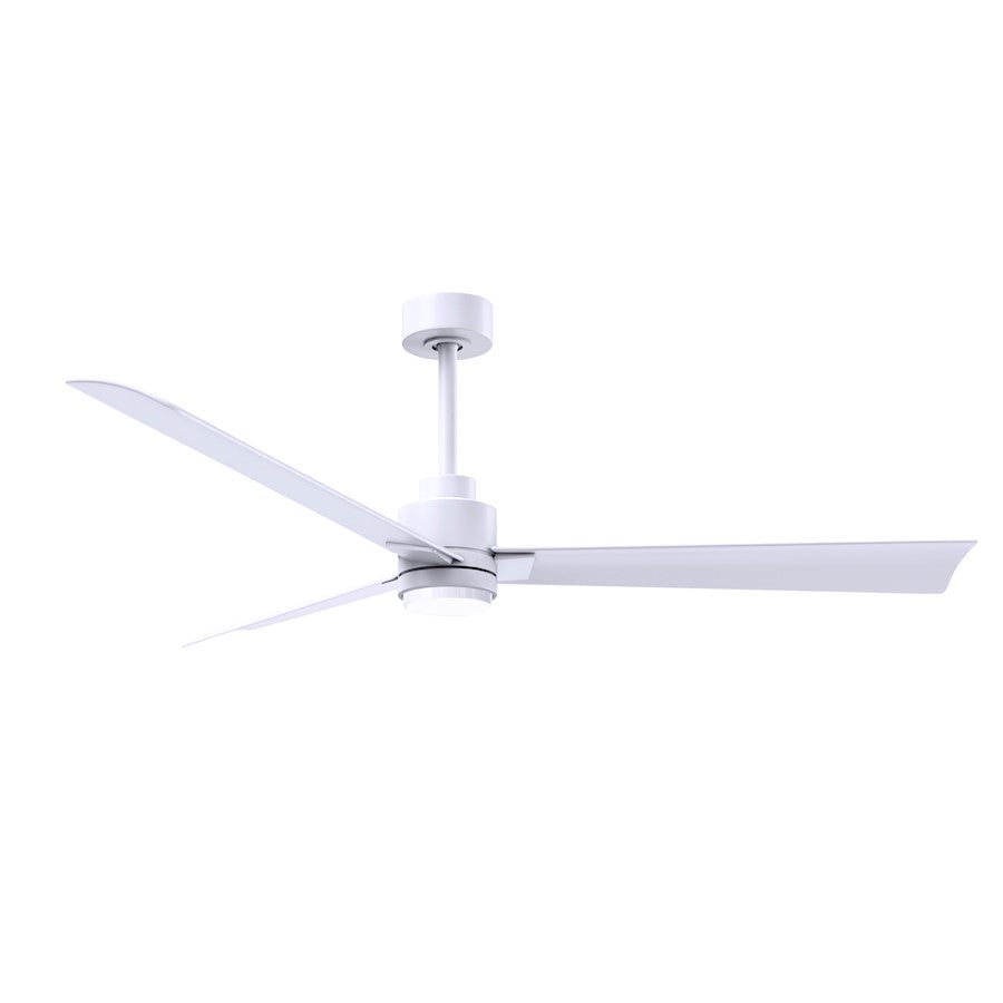 Matthews Fans Alessandra 56in 1-Light Ceiling Fan | Transitional Textured Bronze and Walnut ABS Blades | Living Room & Bedroom | Model AKLK-TB-WN-56