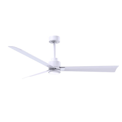 Matthews Fans Alessandra 56in 1-Light Ceiling Fan | Transitional Textured Bronze and Walnut ABS Blades | Living Room & Bedroom | Model AKLK-TB-WN-56