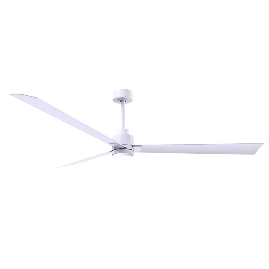 Matthews Fans Alessandra 72in 3-Blade Ceiling Fan | Transitional Textured Bronze and Walnut ABS | Living Room & Covered Patio | Model AKLK-TB-WN-72