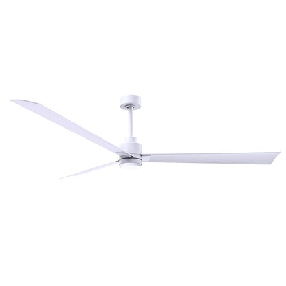 Matthews Fans Alessandra 72in 3-Blade Ceiling Fan | Transitional Textured Bronze and Walnut ABS | Living Room & Covered Patio | Model AKLK-TB-WN-72
