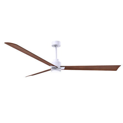 Matthews Fans Alessandra 72in 3-Blade Ceiling Fan | Transitional Textured Bronze and Walnut ABS | Living Room & Covered Patio | Model AKLK-TB-WN-72
