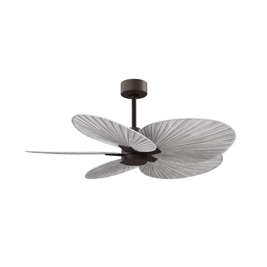Matthews Fans Alessandra Tropical 48in 5-Blade Ceiling Fan | Transitional Textured Bronze and Barn Wood ABS Blades | Covered Patio | Model AKTP-TB-BW