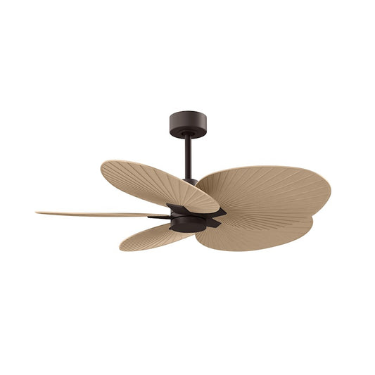 Matthews Fans Alessandra Tropical 48in 5-Blade Ceiling Fan | Transitional Textured Bronze and Light Maple ABS Blades | Covered | Model AKTP-TB-LM