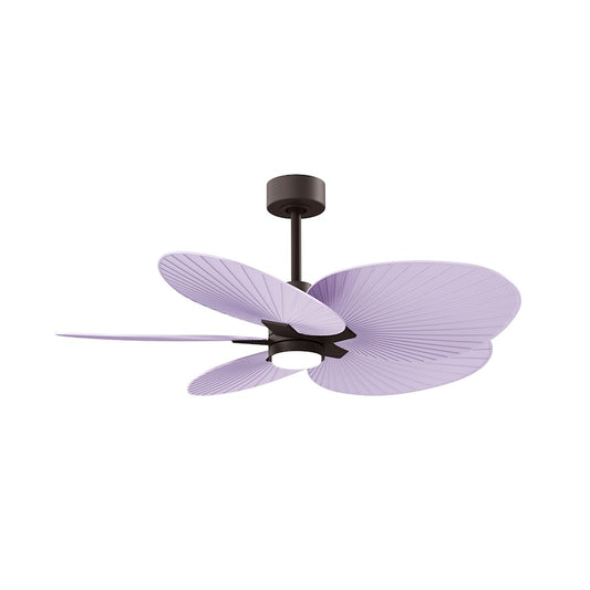 Matthews Fans Alessandra Tropical 48in 5-Blade Ceiling Fan | Transitional Textured Bronze and Lilac ABS | Covered Patio & Large | Model AKTPLK-TB-LI