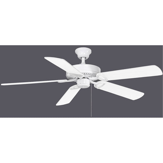 Matthews Fan America 42in 5-Blade Ceiling Fan | Gloss White Steel and Reversible Wood Blades | Living Room & Bedroom | Model AM-USA-WH-42