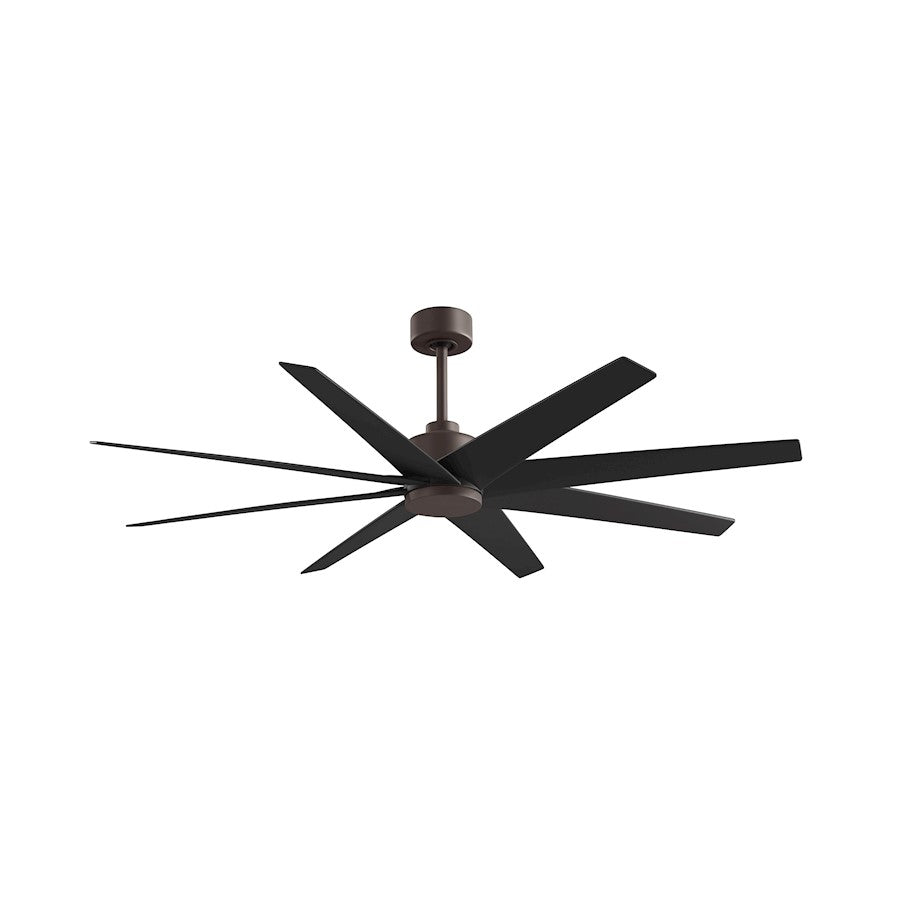 Matthews Fans Ariella 64in 8-Blade Ceiling Fan | Contemporary Textured Bronze and Matte Black ABS | Great Rooms & Open Living | Model AN-TB-BK-64