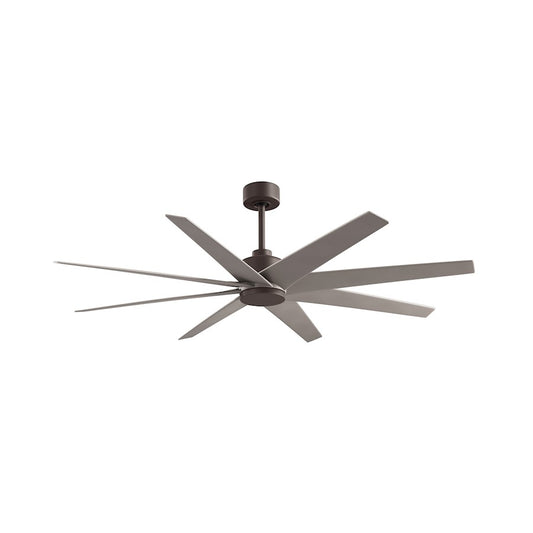Matthews Fans Ariella 64in 8-Blade Ceiling Fan | Contemporary Textured Bronze and Brushed Nickel ABS | Great Rooms & Open Living | Model AN-TB-BN-64