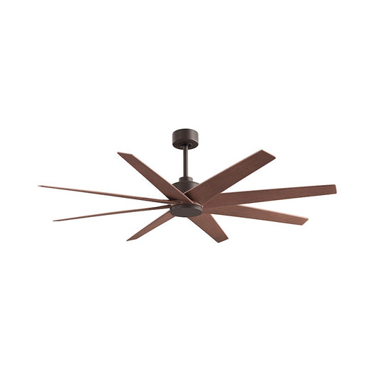 Matthews Fans Ariella 64in 8-Blade Ceiling Fan | Contemporary Textured Bronze and Walnut ABS | Great Rooms & Open Living | Model AN-TB-WN-64