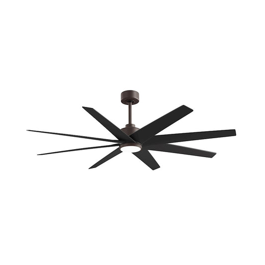 Matthews Fan Ariella 64in 8-Blade Ceiling Fan | Contemporary Textured Bronze and Matte Black | Great Rooms & Open Living | Model ANLK-TB-BK-64