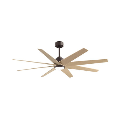 Matthews Fans Ariella 64in 8-Blade Ceiling Fan | Contemporary Textured Bronze and Light Maple Tone ABS | Great Rooms & Open | Model ANLK-TB-LM-64
