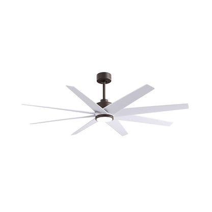 Matthews Fans Ariella 64in 8-Blade Ceiling Fan | Contemporary Textured Bronze and Matte White ABS | Great Rooms & Open Living | Model ANLK-TB-MWH-64