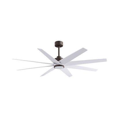 Matthews Fans Ariella 64in 8-Blade Ceiling Fan | Contemporary Textured Bronze and Matte White ABS | Great Rooms & Open Living | Model ANLK-TB-MWH-64