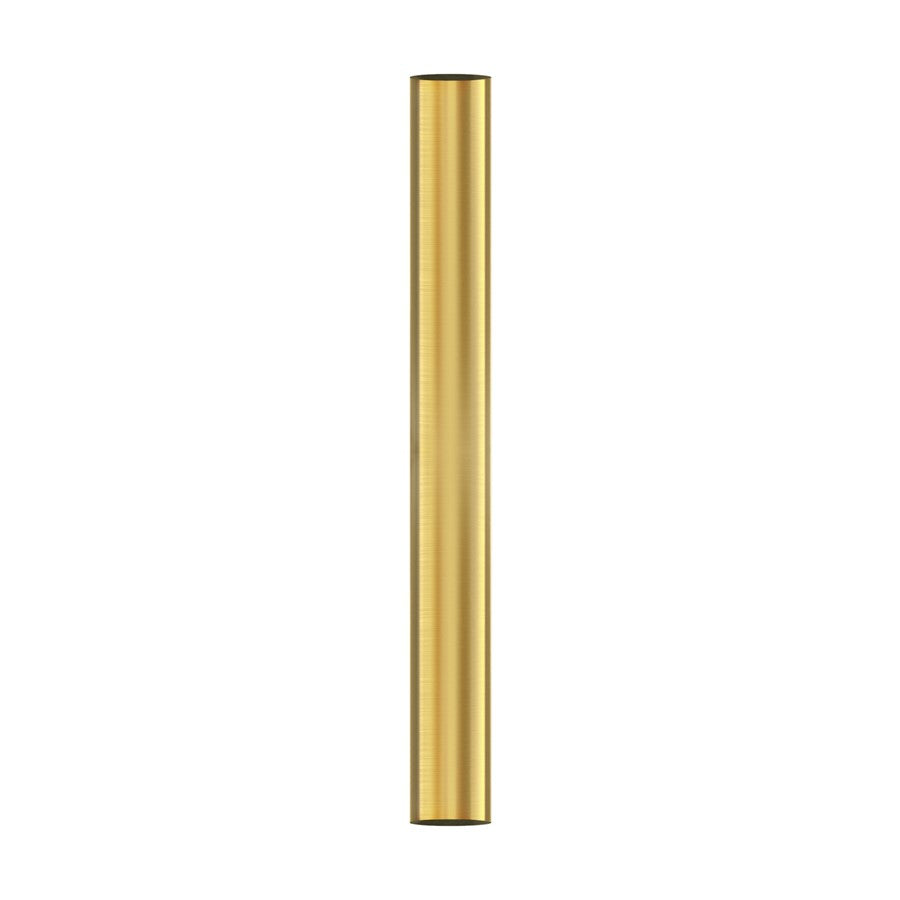 Matthews Fans Atlas 18in Downrod | Brushed Brass Steel | High Ceiling Fan Accessory | 1in Dia, Field Cuttable | Model AT-18DR-BRBR