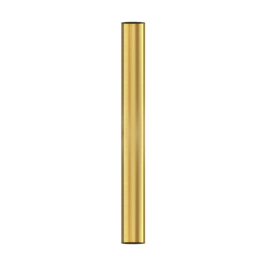 Matthews Fans Atlas 18in Downrod | Brushed Brass Steel | High Ceiling Fan Accessory | 1in Dia, Field Cuttable | Model AT-18DR-BRBR