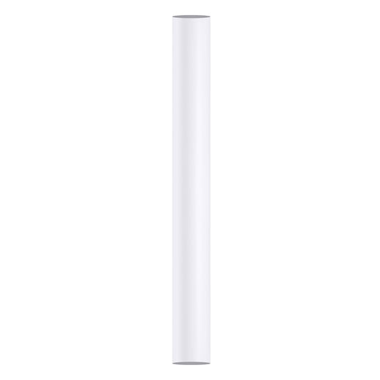 Matthews Fans Atlas 18in Downrod | Matte White Steel | High Ceiling Fan Extension | 1 x 18 in | Model AT-18DR-MWH