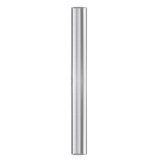 Matthews Fans Atlas 24in Downrod | Brushed Nickel Steel | High Ceiling Fan Mount | 1in Diameter, Field Cuttable | Model AT-24DR-BN
