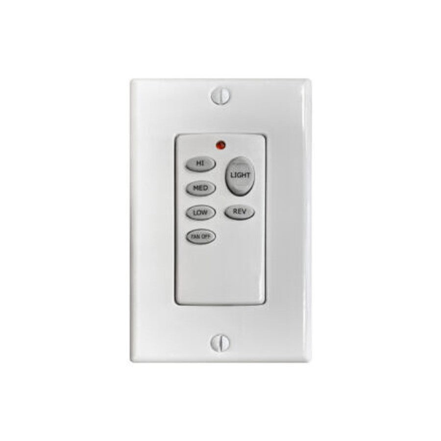 Matthews Fans Atlas 2-Wire Wall Control 3-Speed White | Contemporary Plastic | Living Room & Bedroom Fan Control | 6 x 6 x 0.5 in | Model AT-AC-WC-DA