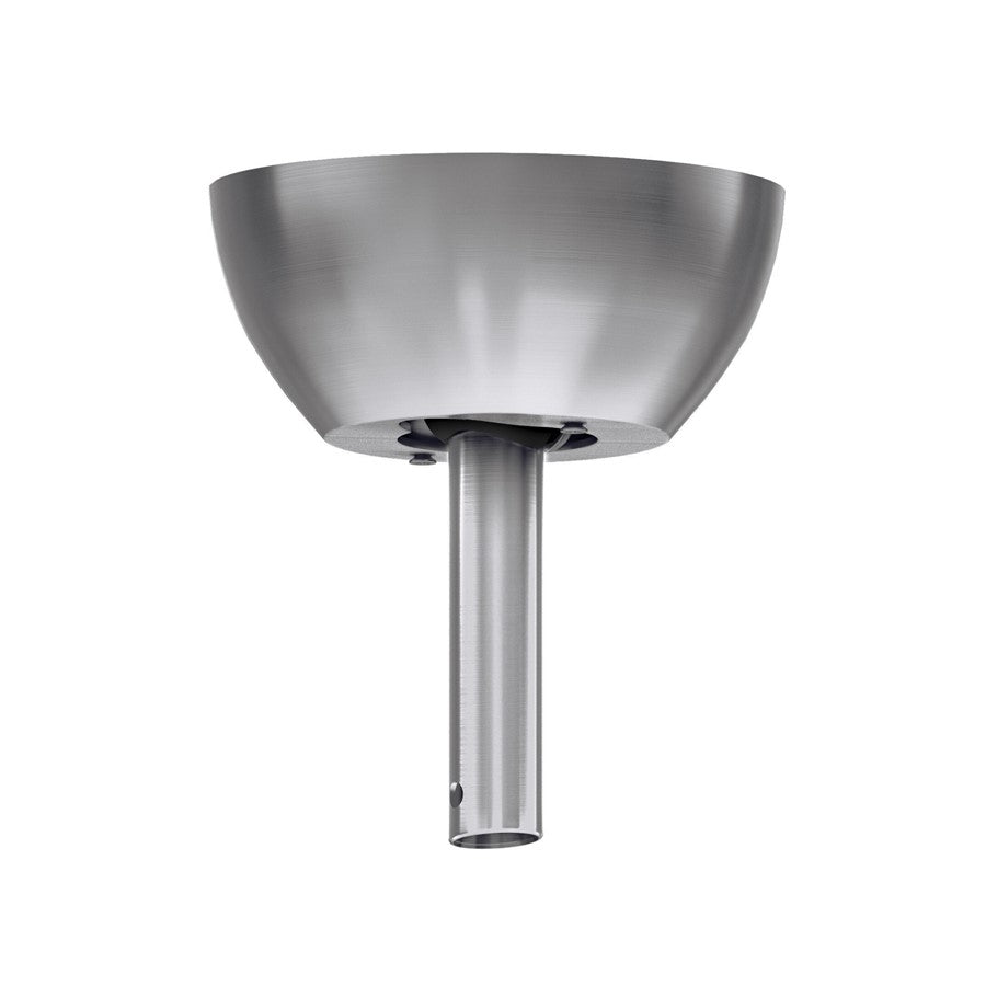 Matthews Fans Cathedral Ceiling Mount for Vaulted Ceilings up to 60° | Brushed Nickel Cast Aluminum | Sloped Ceiling | Model AT-CathedralMt-BN