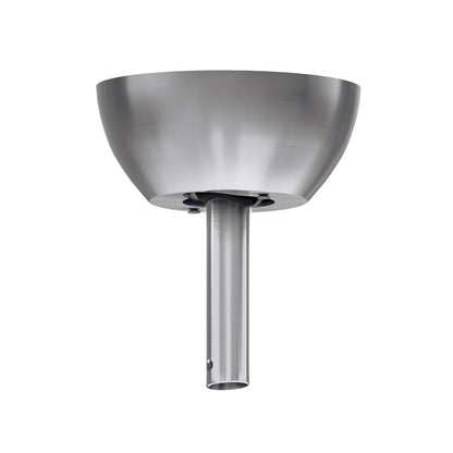 Matthews Fans Cathedral Ceiling Mount for Vaulted Ceilings up to 60° | Brushed Nickel Cast Aluminum | Sloped Ceiling | Model AT-CathedralMt-BN