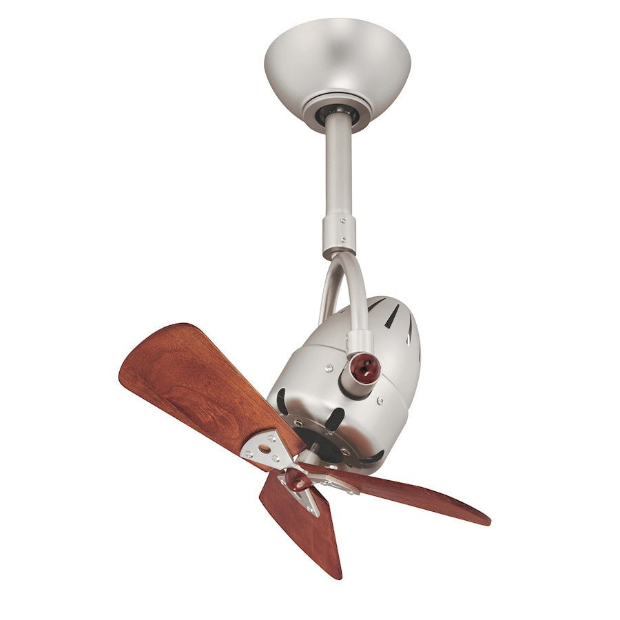 Matthews Fan Company Diane 16in Oscillating Ceiling Fan | Textured Bronze Wood Blades | Damp Rated for Covered Patio & Indoor | Model DI-TB-WD