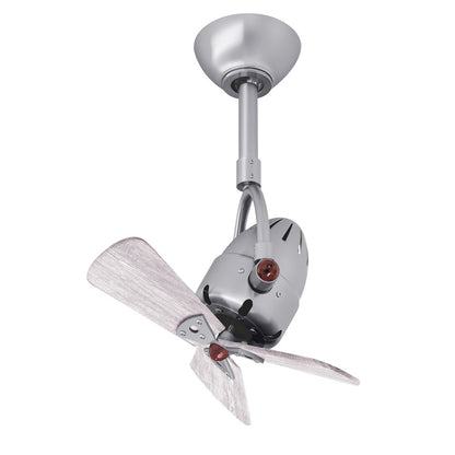 Matthews Fans Diane 16in 3-Blade Ceiling Fan | Contemporary Textured Bronze and Barn Wood Solid Wood Blades | Bedroom & Small Room | Model DI-TB-WDBW